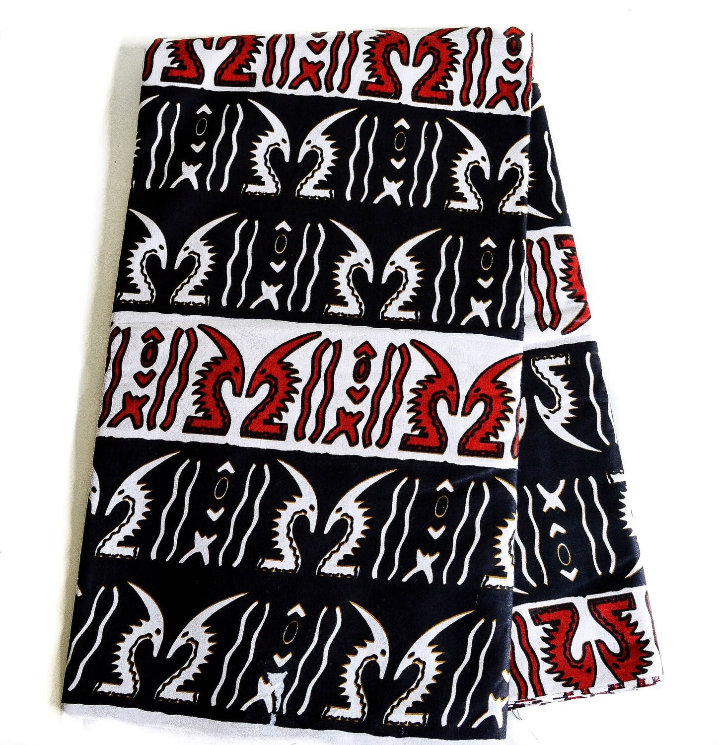 African masks fabric / Dogon mask symbol / by TessWorldDesigns
