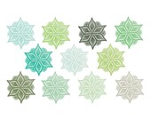60% OFF SALE Clipart Clip Art Digital Lace Green Lace Winter Clipart Lace Snowflake Snowflakes Doily Green Winter Il_170x135