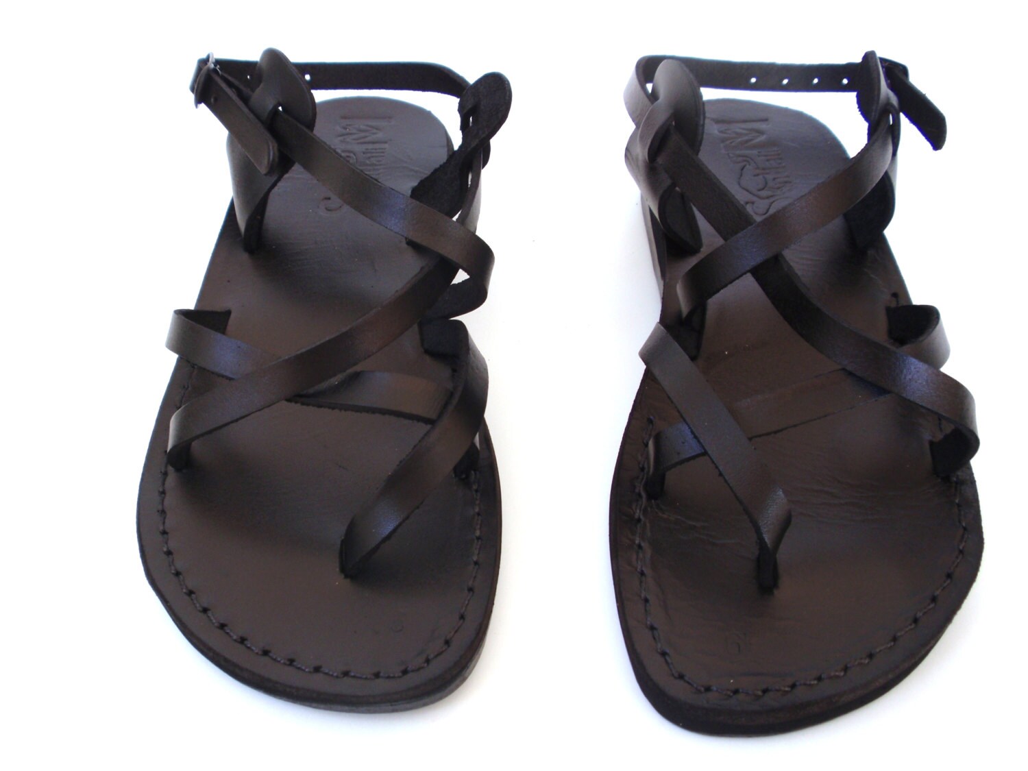 Leather Sandals GLADIATOR Shoes Thongs Flip Flops by Sandalimshop