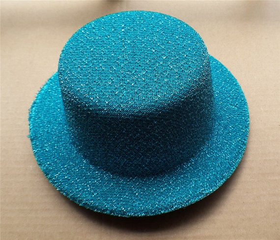 1pcs light Blue Gitter Mini Top Hats Craft Making Party ...