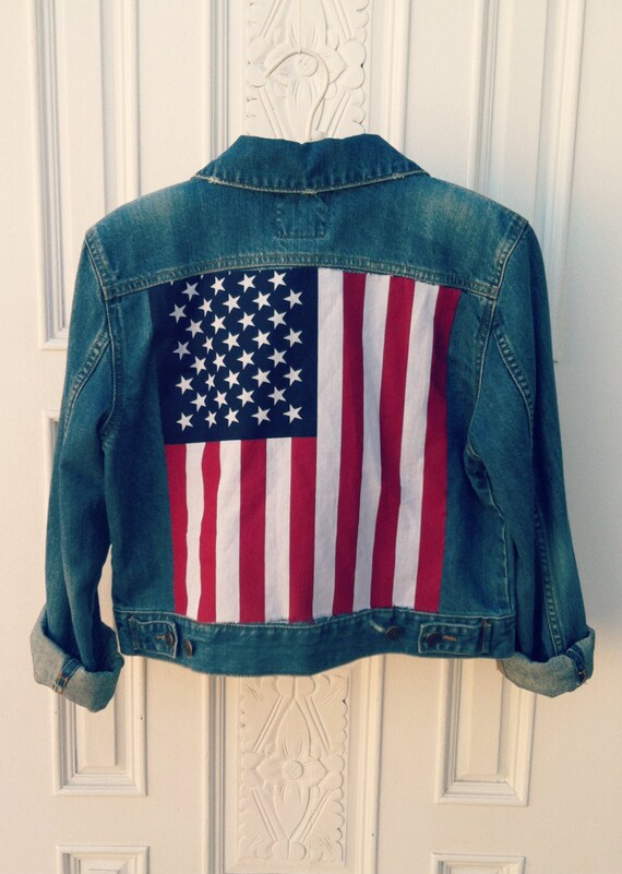 American Flag Denim Jacket