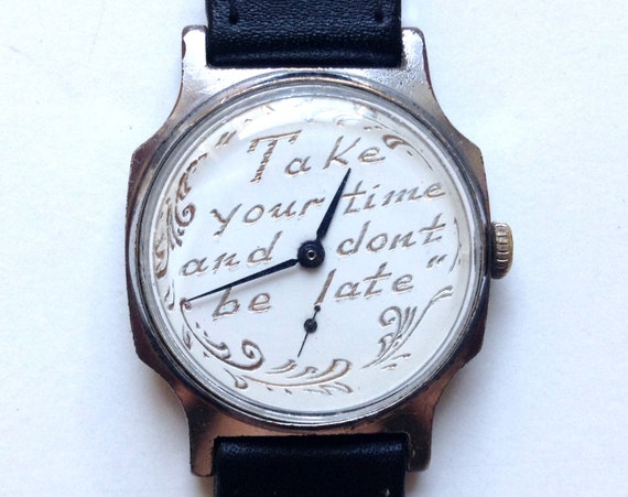 Watch Personalized watch Engraved watch Russian watch mens watch ...