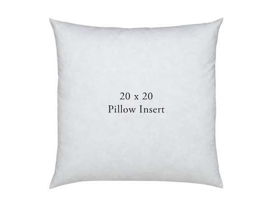 20 inch Square Down Feather Blend Pillow Form Pillow Insert