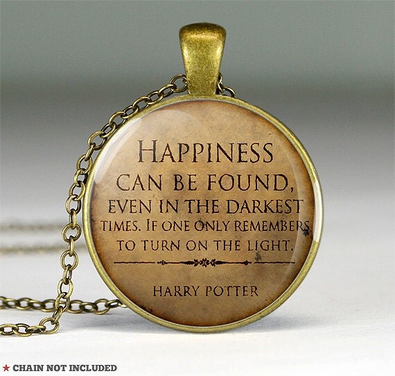 Items similar to Harry Potter quote necklace pendant charm jewelry