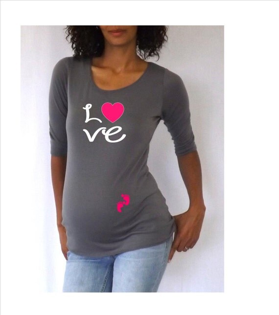 Items similar to Maternity Cute "Love" Maternity Shirt cute maternity