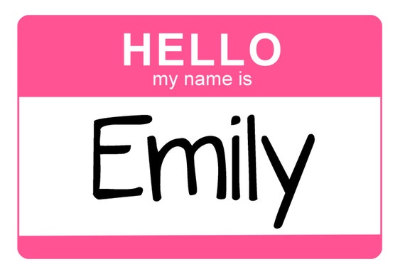 Newborn Baby Hello My Name Is.... Personalized by Skypiesstickers