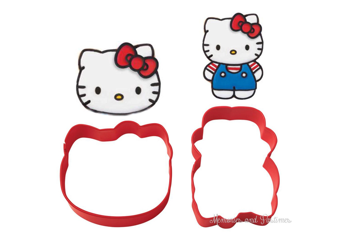 Hello Kitty Cookie Cutter Set Wilton By Memoriesandpastimes 3149