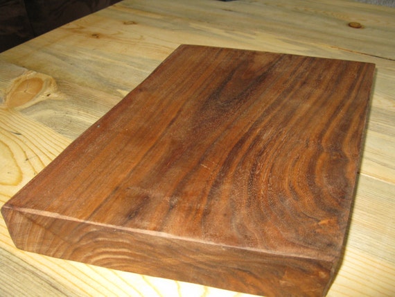 Modern Walnut Cutting BoardSolid Walnut Slab Full by WyomingWoods