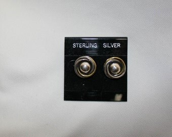 Vintage Sterling silver post earrings