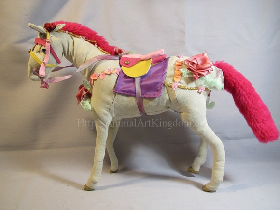 stuffed carousel horse