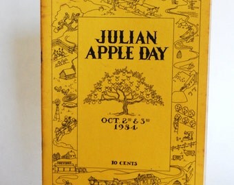 Vintage Booklet, Julian Apple Day. 1954