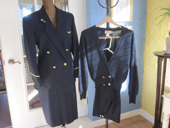 4 Pc. Continental Airlines Uniform by MyVanities on Etsy