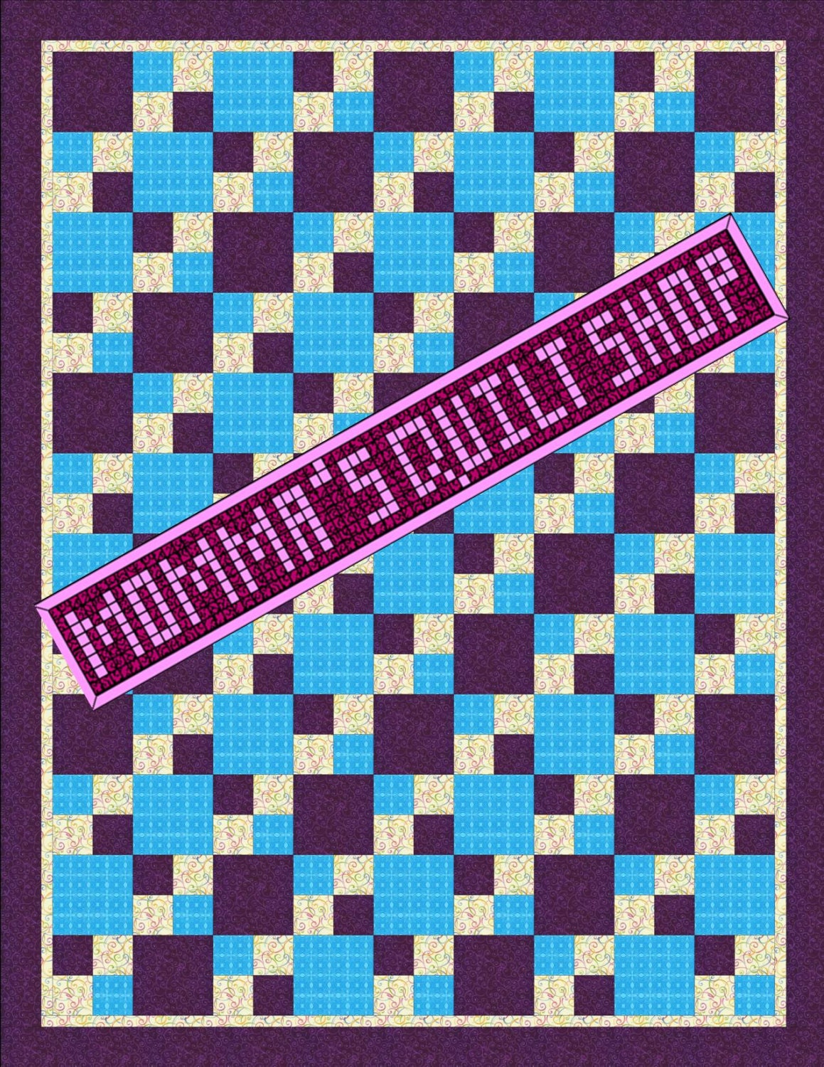 Easy 4Patch Twin Size quilt Quilt Pattern Two Patterns in One