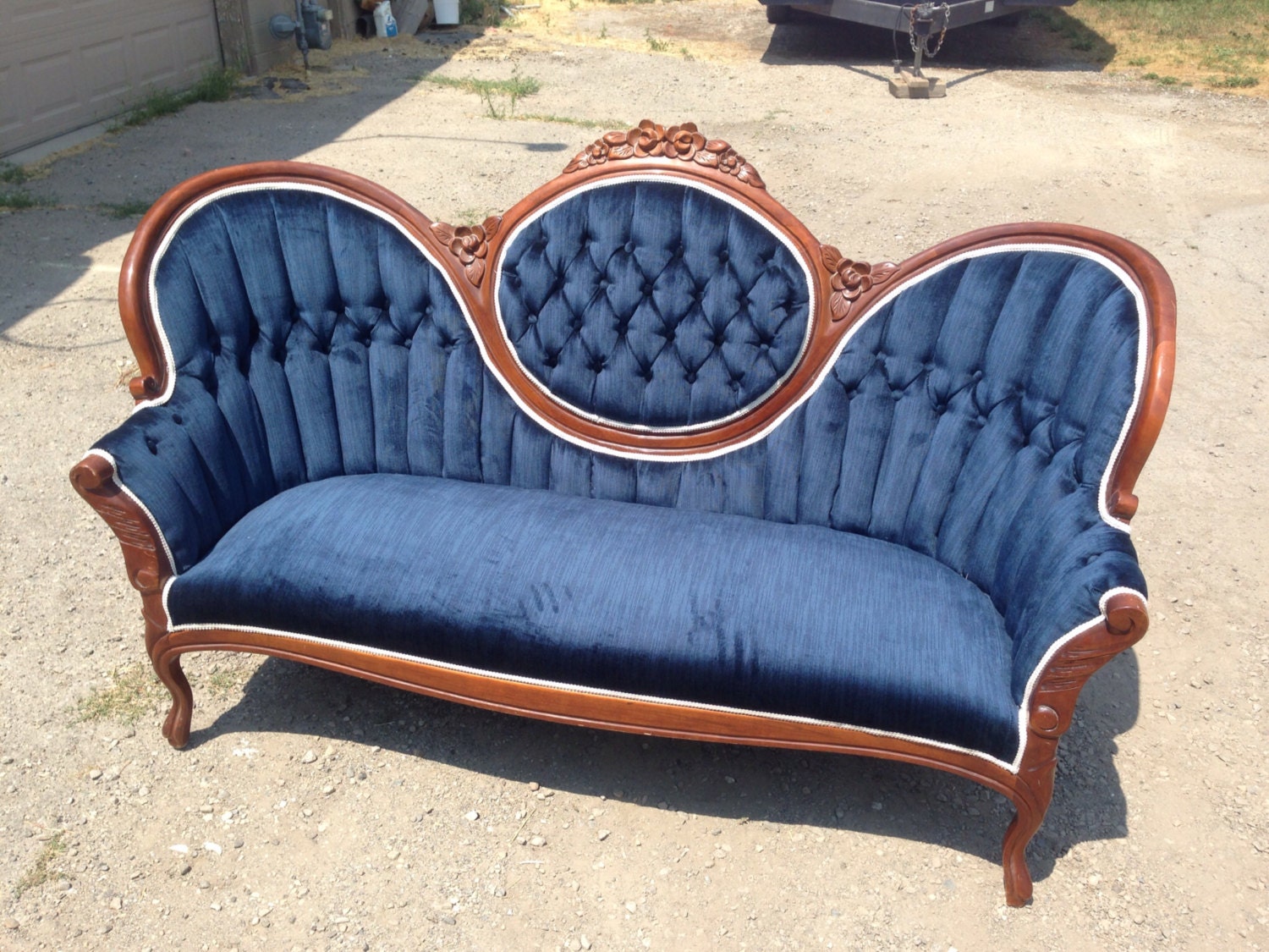 Vintage Upholstered Sofa