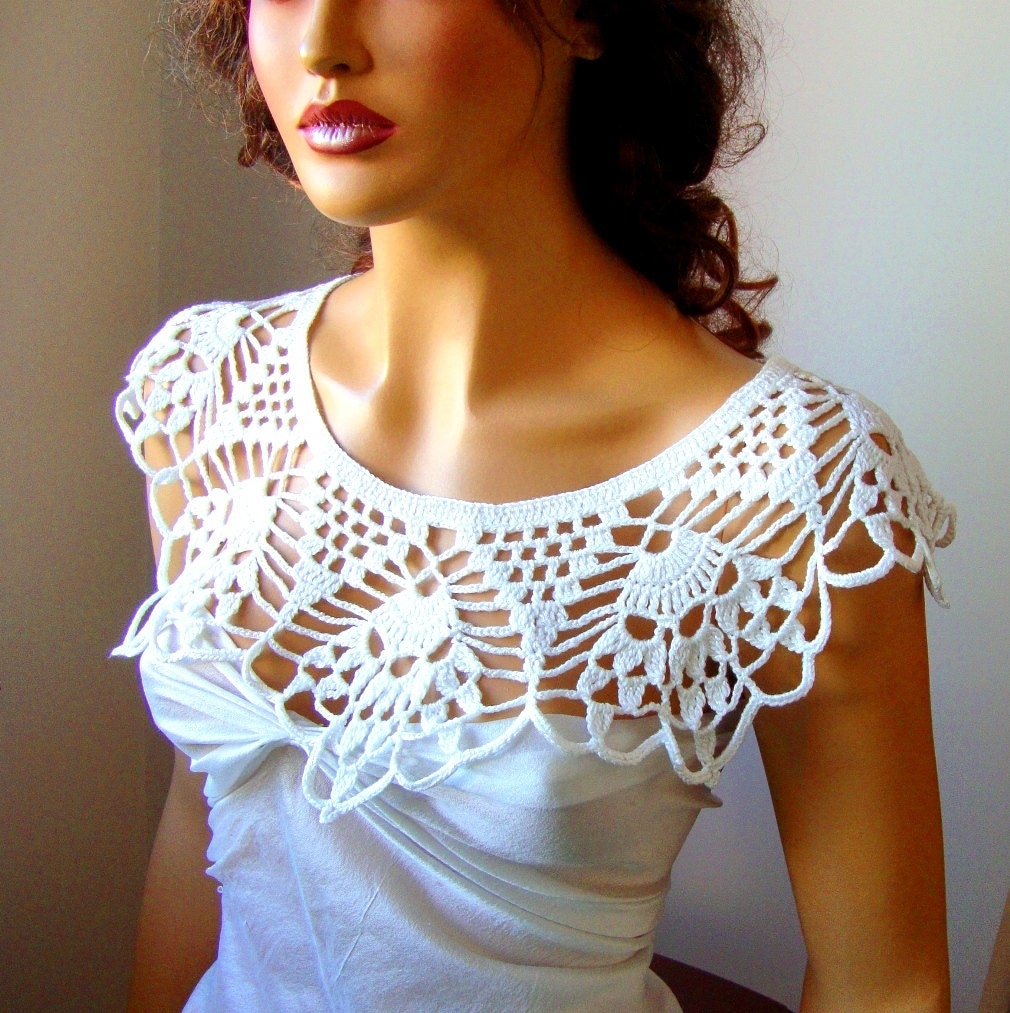 white bridal wrap