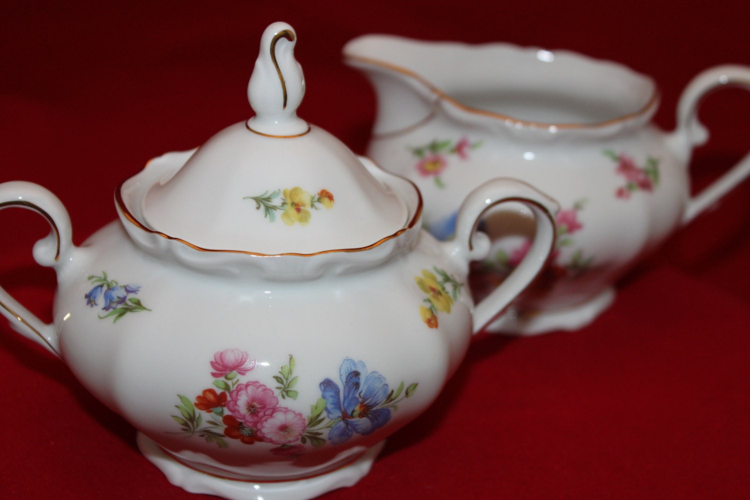 Winterling Germany Creamer and Sugar Set Bavarian by TeaAtTheBrits