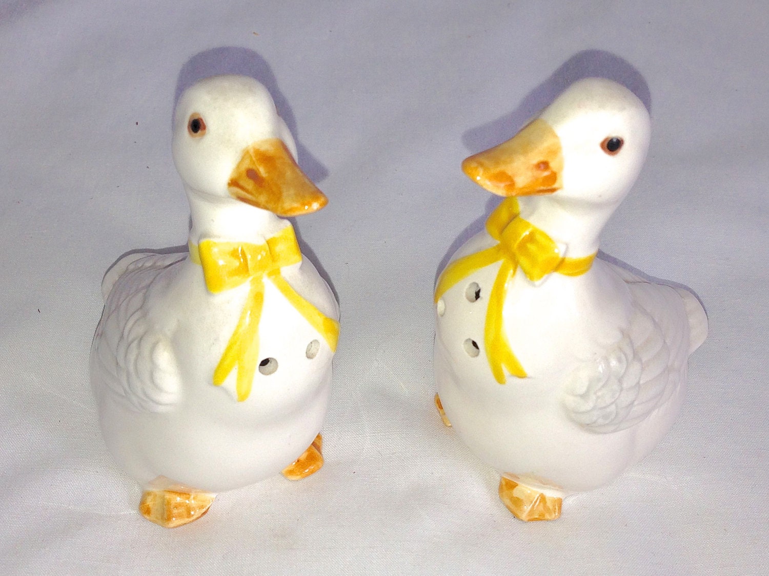 Lefton Japan S&P shakers handcrafted ceramic salt pepper duck
