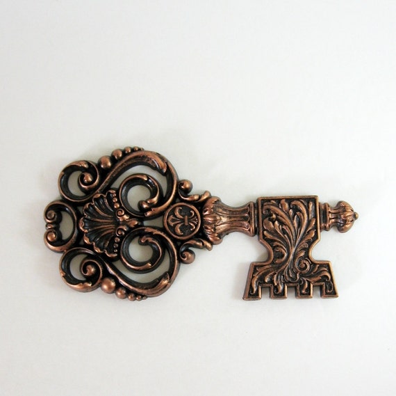 Vintage Key Wall Decor Large Skeleton Key Plaque
