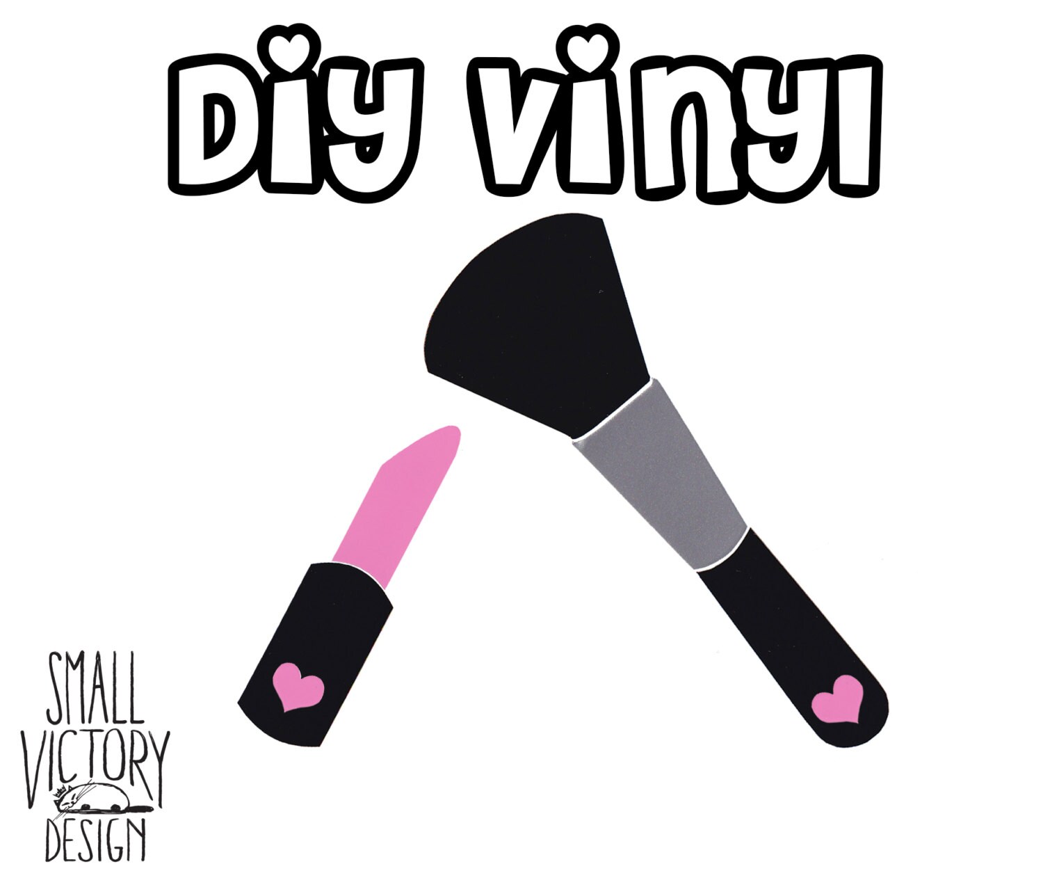 Personalized Makeup Artist Decal DIY Vinyl Decals / DIY Vinyl