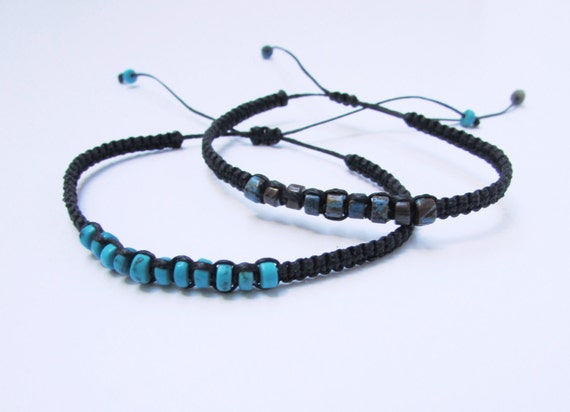 Hippie Set of Bracelets for Him or Her Unisex Urban Earthy