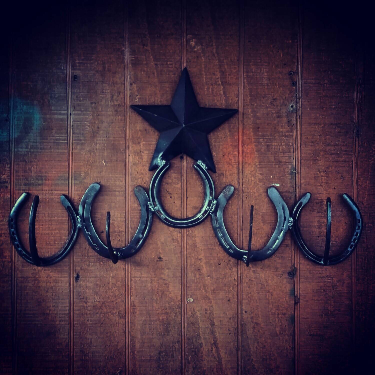 Western Horseshoe hanger rustic home decor by KadysKustomKrafts