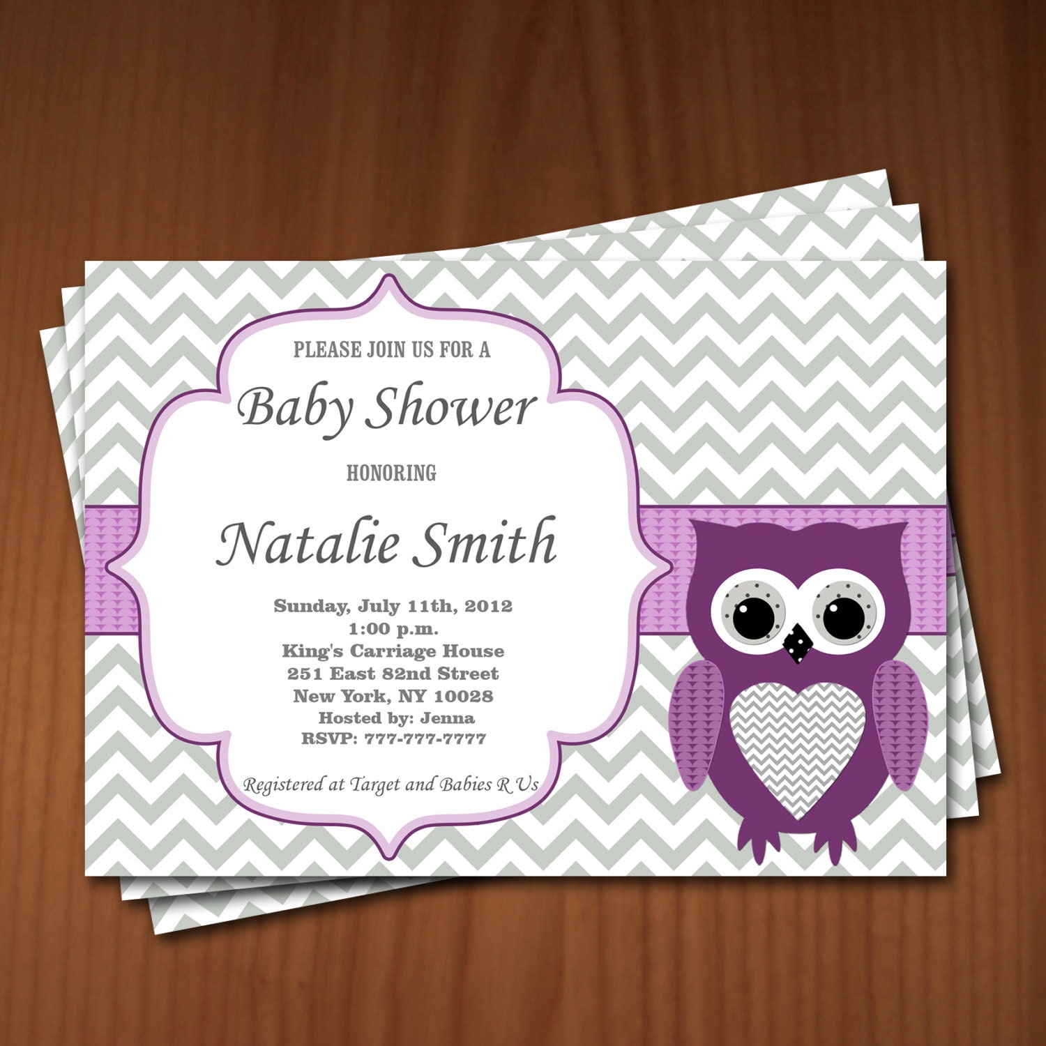 Owl Baby Shower Invitations 4