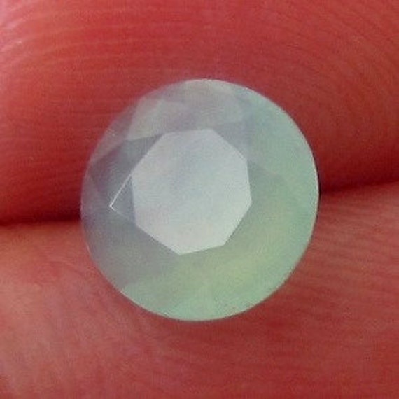 0.61ct FACETED Peruvian BLUE OPAL - Natural Color!
