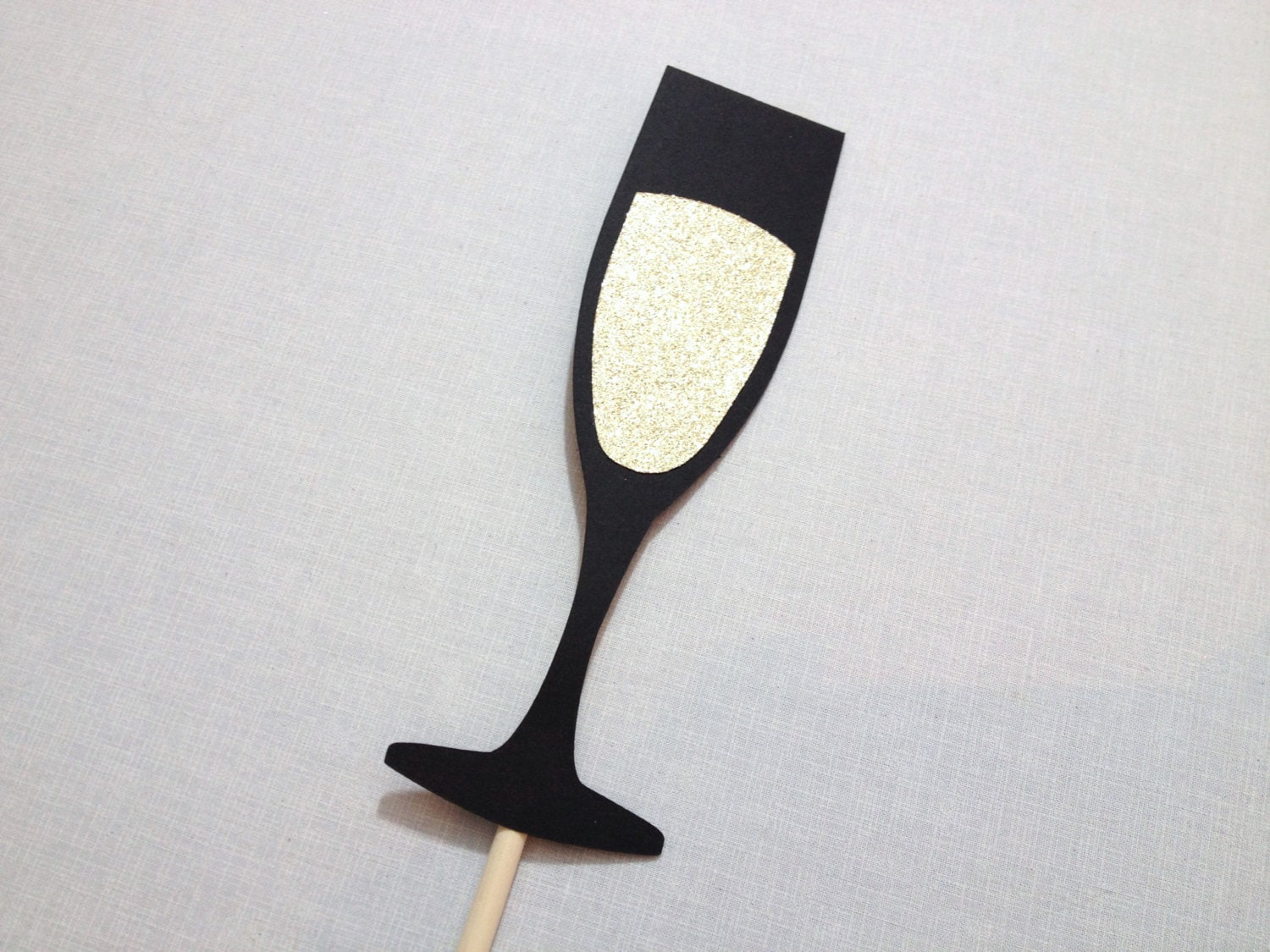 Glitter Champagne Photo Booth Prop Champagne Photobooth Prop