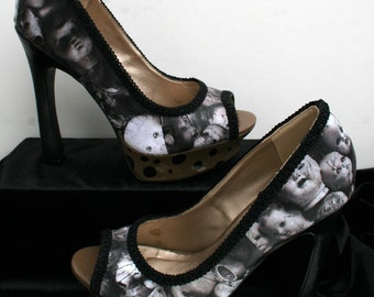 black baby doll heels