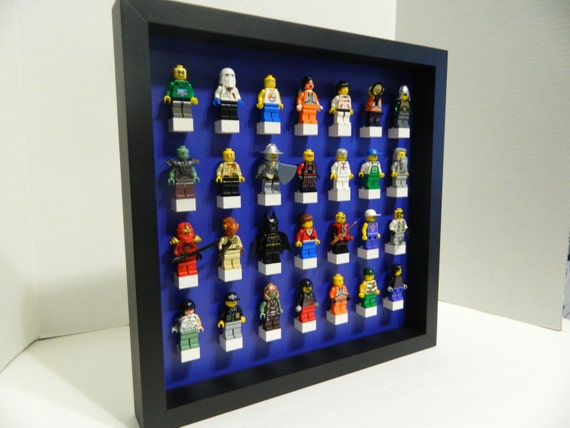 lego minifigure display case etsy