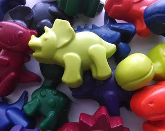 Dinosaur crayons set of 20 - dinosaur party favors, Dino birthday party, baby dinosaur party, easter basket filler, classroom hand outs