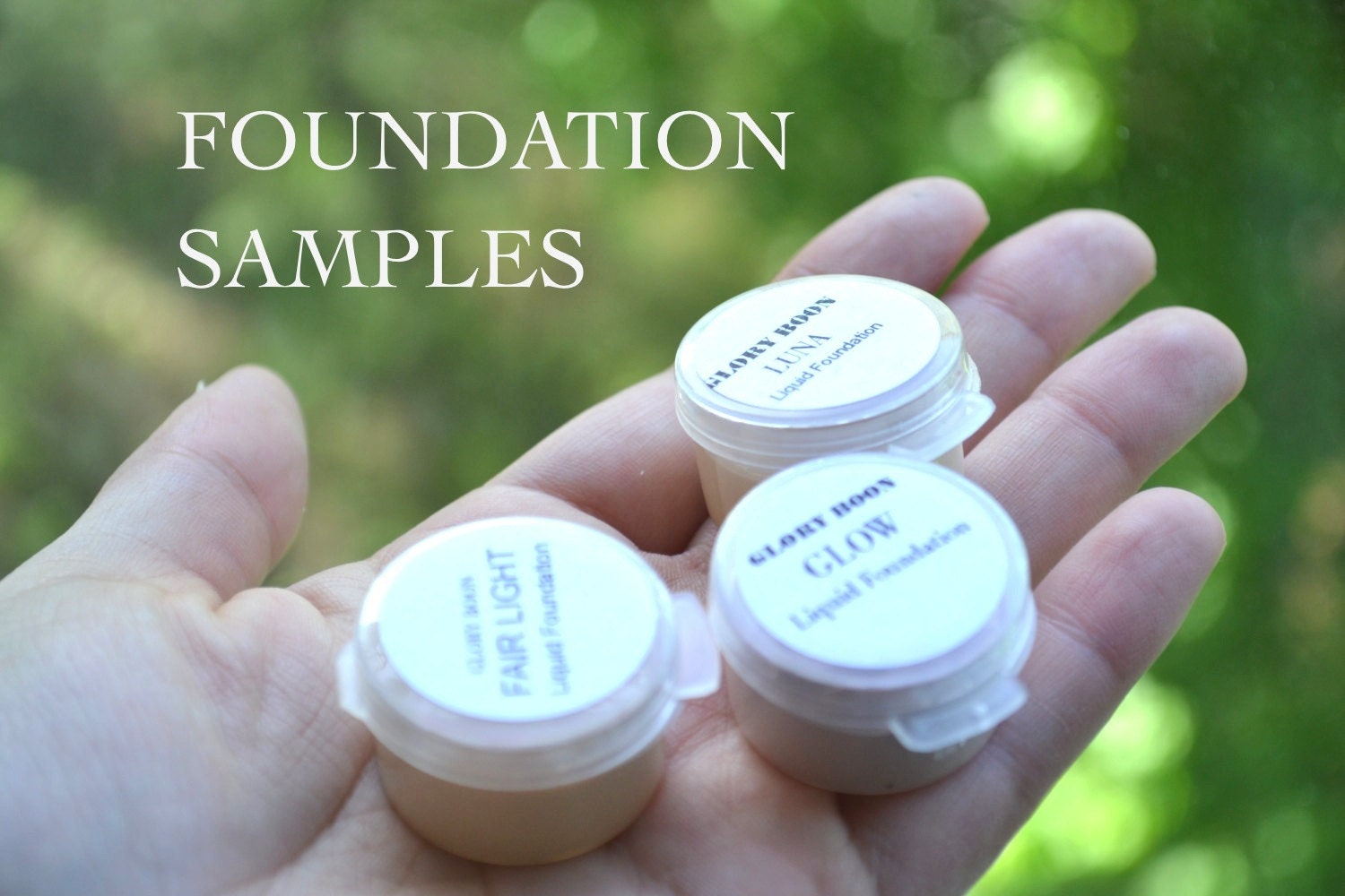 Natural liquid foundation sample sizemakeup with aloe