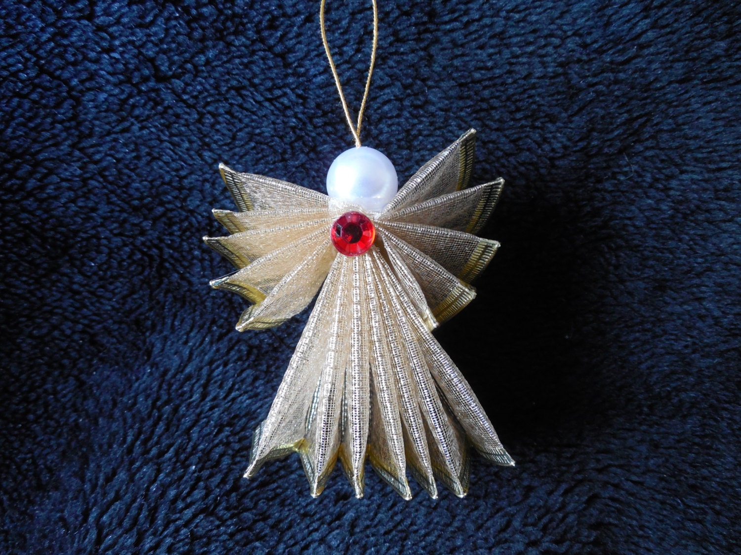 Ribbon Angel Christmas Ornament