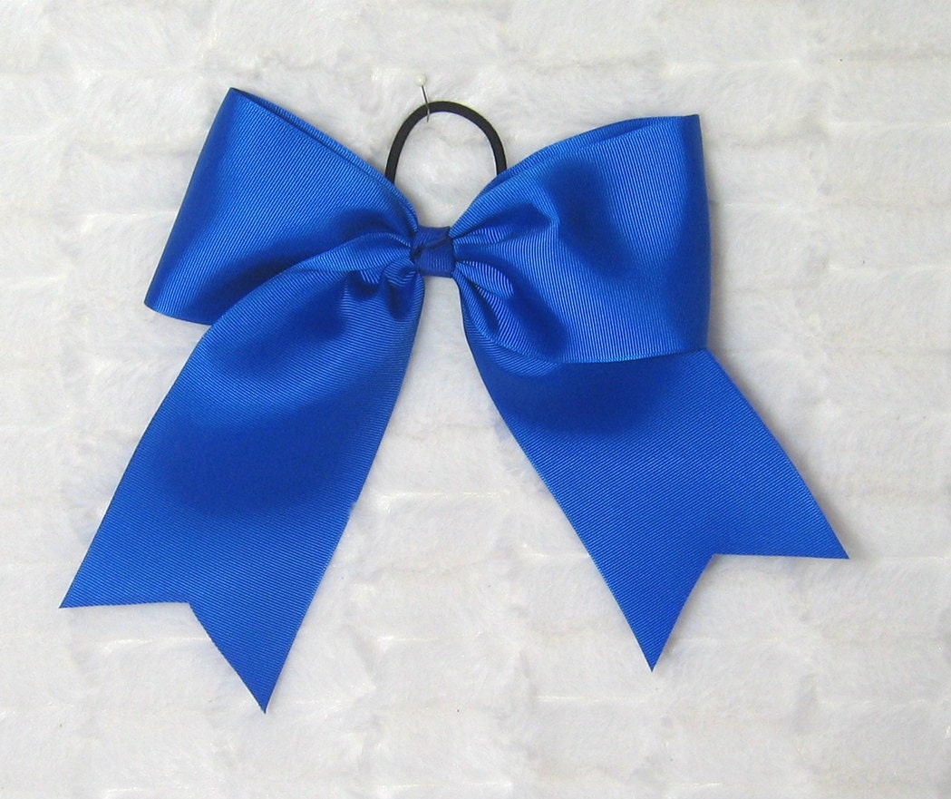 Big Cheer Bow Large Royal Blue Cheer Bow for Cheer or Dance