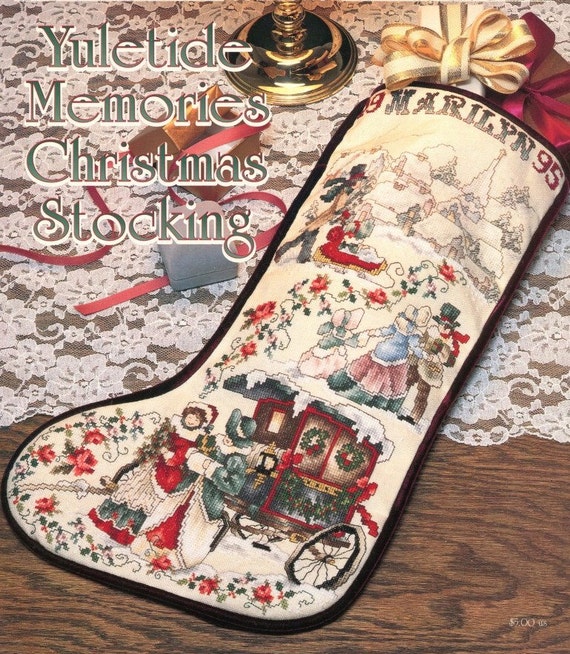 CROSS STITCH CHRISTMAS Stocking Pattern Book Yuletide