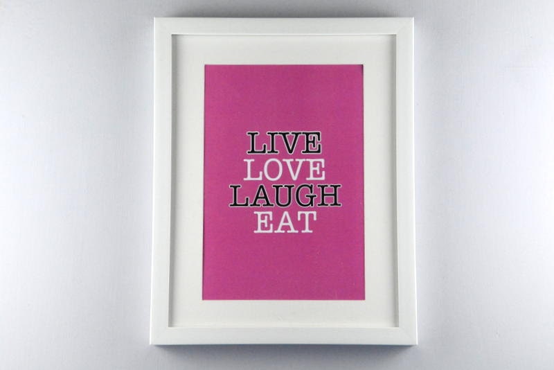 Live Love Laugh Eat A4 print digital download available