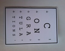 optometry card congratulations graduation eye chart doctor custom