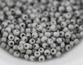 TOHO Seed Bead 11/0 ~ Opaque Gray ~ 8 grams  (TR-11-53) L-21
