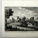 Antique Giuseppe Vasi Copperplate Engraving Print Ponte Mammolo Plate #81