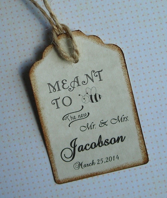 Wedding Favor Tags, Wedding Tags, 50 Personalized Wedding Tags, Thank ...