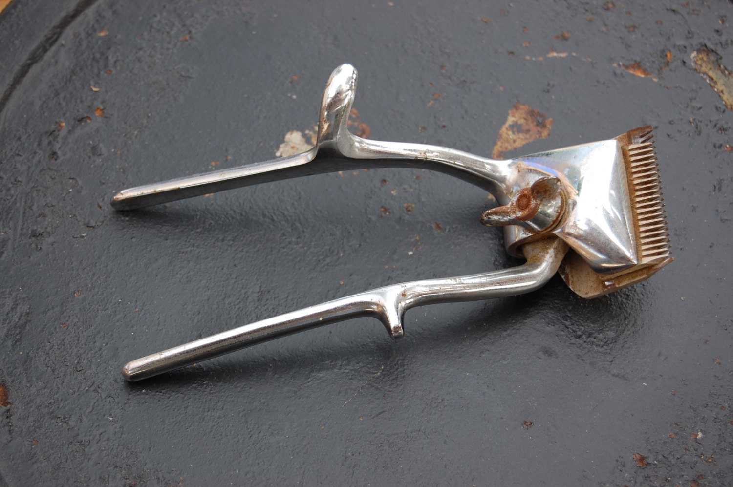 Antique Hair Clippers 1910's Nickel Chrome Finish