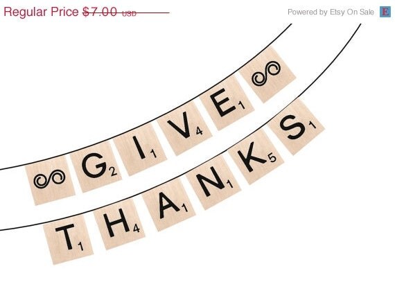 ON SALE - Scrabble Alphabet Banner - INSTANT Download - bunting - white and wood - + heart, star and swirl Il_570xn
