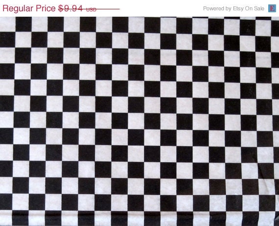 10% off - 100 Sheets of Black and White Checkered Deli Wrap Wrapping Paper 12" x 12" Il_570xn