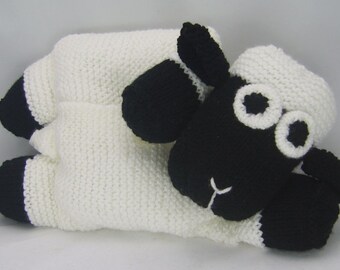 KNITTING PATTERN - Sheep Pyjama Case Knitting Pattern Download From Knitting by post