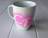 Personalized Initials Mug, Custom Colors, Birthday Gift Mug, Mothers Day Mug, Monogrammed Mug, Wedding Gift Mug, Engagement Gift