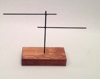 Earring Display, Earring Stand, Earring Organizer, Earring Holder, Steel Jewelry Stand, Wood Jewelry, Product Display, Jewelry Display 007