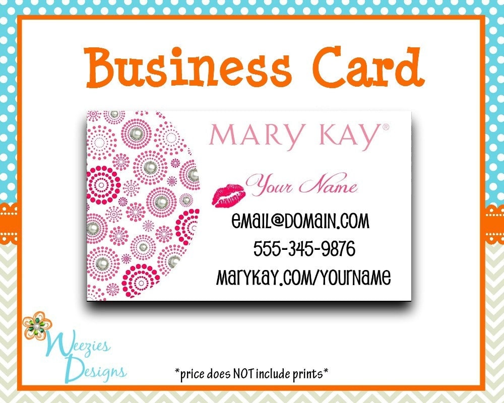 Mary Kay Business Card Direct Sales Marketing Independant