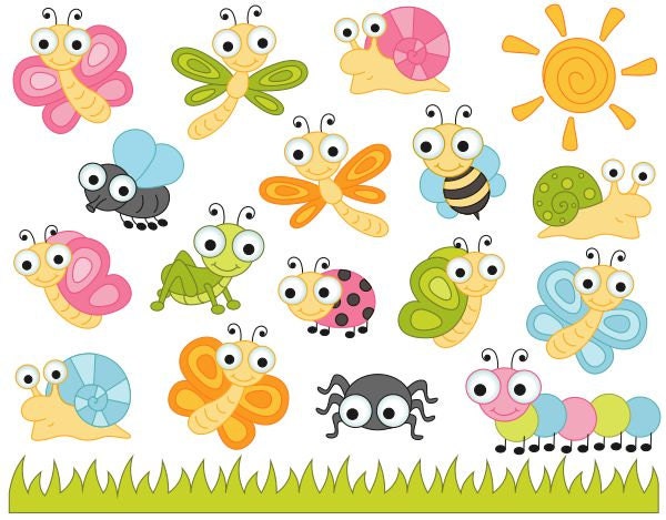 cute insects clipart - photo #5