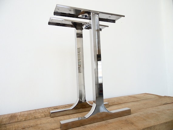 28 Single Bar Table Legs 20 width baseSTAINLESS by Balasagun