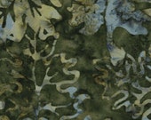 One Yard Season's Balis - Falling Leaves in Forest Green - Cotton Quilt Fabric - Benartex Fabrics - SKU 1972-47 (W1067)